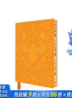 【预售】【日历】2026年杰德?莫辛斯基：蜜蜂手工艺术Vegan皮革日历记事本 Jade Mosinski 原版日历 进口文创周边