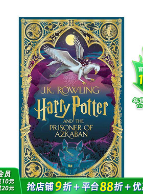 【预售】哈利·波特与阿兹卡班的囚徒(MinaLima版)Harry Potter and the Prisoner of Azkaban 12岁+原版英文英语拓展阅读故事小说