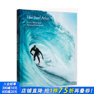 the 冲浪图集 Atlas Surf Waves around World Hinterlands 标志性冲浪腹地 Surfing and 进口书 英文原版 Iconic 预售