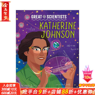 【预售】伟大科学家：凯瑟琳·约翰逊 Great Scientists: Katherine Johnson 英文儿童插画故事绘本 进口童书