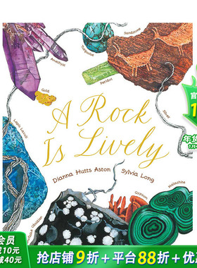 【预售】A Rock is Lively 岩石也有生命 英文原版儿童艺术绘本 科学科普启蒙【善优童书】