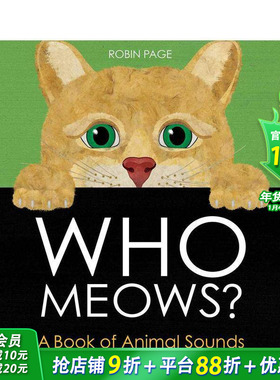 【预售】谁在喵喵叫？ Who Meows? 英文儿童插画故事绘本 进口童书