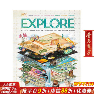 【预售】探索世界：主题地图及信息图表A Collection of Maps and Diagrams That Explain theWorld 英文儿童插画科普绘本 进口书