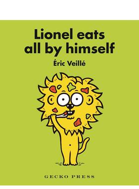 【现货】英文原版 莱昂内尔自己吃饭 Lionel Eats All by Himself 亲子英语儿童绘本 吃饭引导 0-3岁