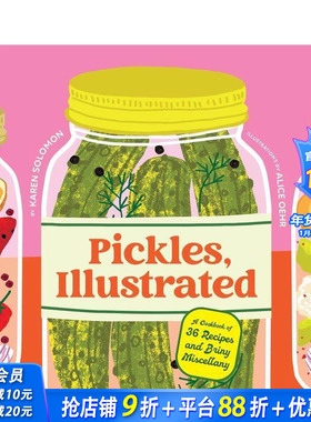 【预售】泡菜图解 Pickles， Illustrated 原版英文餐饮生活美食 正版进口书