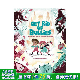 进口童书 摆脱恶霸：跟随童话英雄 英文儿童插画故事绘本 Follow Bullies Rid Get 脚步 预售