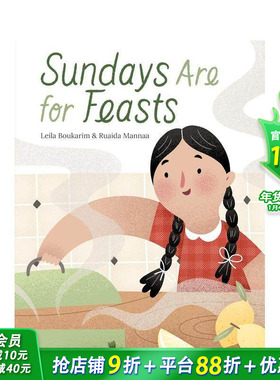【预售】周日是个大日子 Sundays Are for Feasts 英文儿童插画故事绘本 进口童书