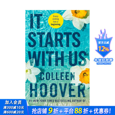 【预售】【Colleen Hoover】英文原版 从我们开始 It Starts with Us 小说文学 正版进口图书画册 善优图书