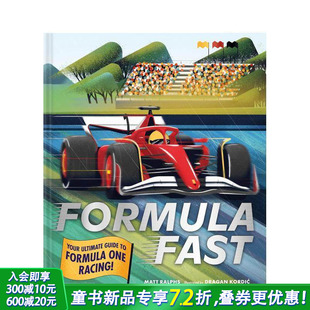 极速方程式 ：F1赛车指南 Formula 英文儿童插画科普绘本 预计2月出版 Fast 进口童书 预售