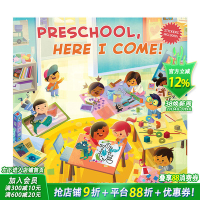 【预售】幼儿园，我来了! Preschool, Here I Come! 英文原版儿童绘本【善优童书】