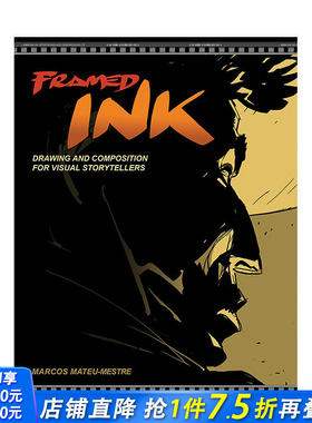 【预售】英文原版 Framed Ink《框架中的墨水》： 水墨漫画风格电影视觉绘画教程 进口原版书籍