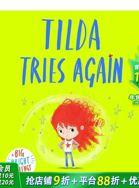 【预售】蒂尔达再次尝试 儿童情绪管理绘本 【Big Bright Feelings】Tilda Tries Again 英文儿童插画故事绘本 进口童书
