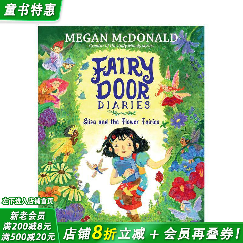【预售】童话之门日记：伊丽莎和花仙子 Fairy Door Diaries: Eliza and the Flower Fairies 英文儿童故事绘本 进口童书