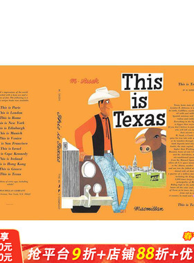 【预售】【Miroslav Sasek】这就是德克萨斯州 This is Texas 英文儿童插画故事绘本 进口童书