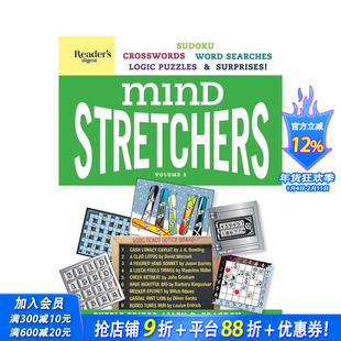 【现货】读者文摘思维担架解谜书弟3卷Reader's Digest Mind Stretchers Puzzle Book Vol.3 趣味游戏书 英文版 生活悠闲 图书