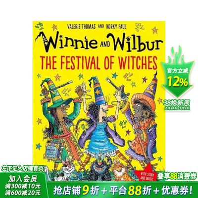 【现货】女巫温妮：女巫节 Winnie and Wilbur: The Festival of Witches 英文儿童插画故事科普绘本 进口童书