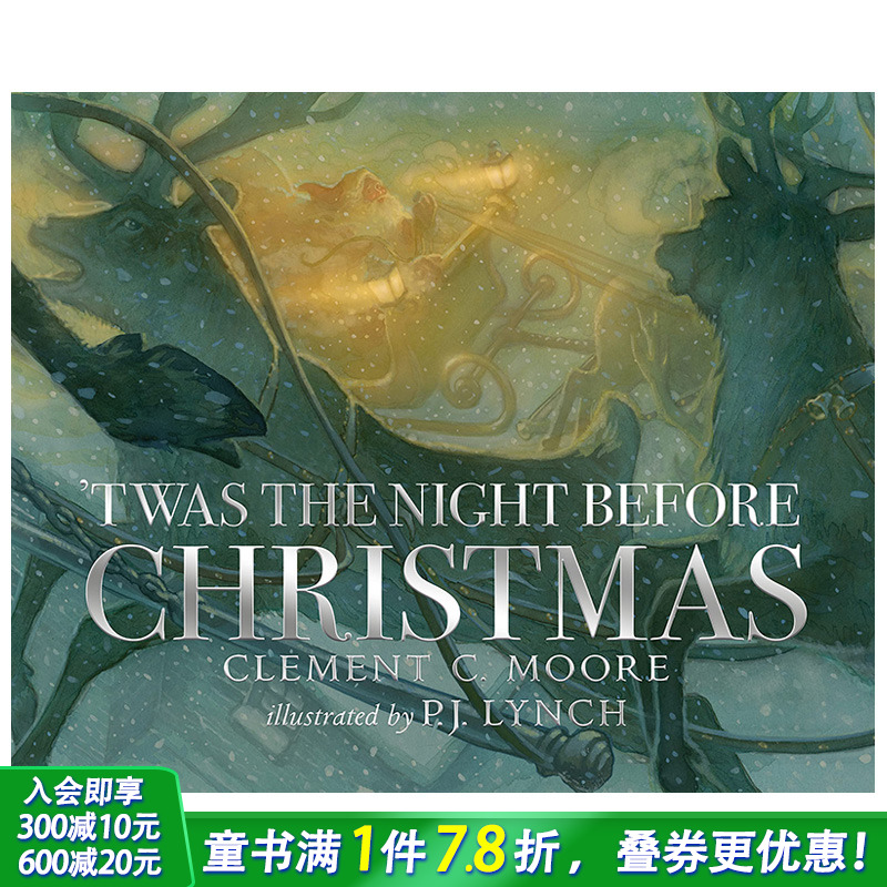 【现货】那是圣诞节前夜 Twas the Night Before Christmas英文儿童绘本-节日庆典英文原版正版进口图书