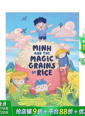【现货】阿民与神奇米粒 Minh and the Magic Grains of Rice 英文儿童插画故事绘本 进口童书