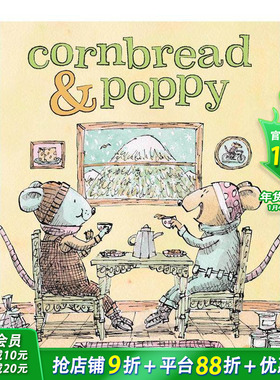【预售】面包鼠与波波鼠 【Cornbread & Poppy】Cornbread & Poppy 英文儿童初级桥梁章节书 英语阅读拓展