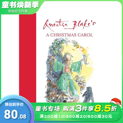 【现货】【传奇插画师Quentin Blake】圣诞颂歌 狄更斯 Quentin Blake's A Christmas Carol 原版英文儿童故事 进口绘本图书