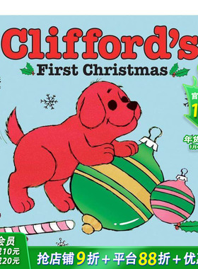 【现货】CLIFFORD\'S FIRST CHRISTMAS 【大红狗克利弗德】圣诞节 英文儿童书适合0-3岁