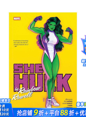 【预售】女浩克全集 by 彩虹?罗威尔 She-Hulk By Rainbow Rowell Omnibus Jen Bartel Cover 英文漫画书 正版进口书