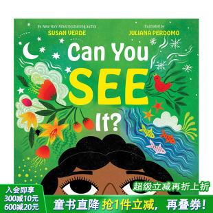 Your You 现货 你能看见吗？Sensing 艺术插画绘本 儿童英语进口图书 精装 World 英文 It? See Can 3岁 感受世界感官探索