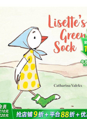 【现货】Lisette’s Green Sock 李斯特的绿袜子 英文原版儿童绘本 3-6岁