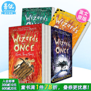 英文儿童小说故事书 现货多册选拍 魔法师 驯龙高手Cressida 4册The 三次敲击 魔境奇谭：1 Cowell Wizards 永恒与永远 Once