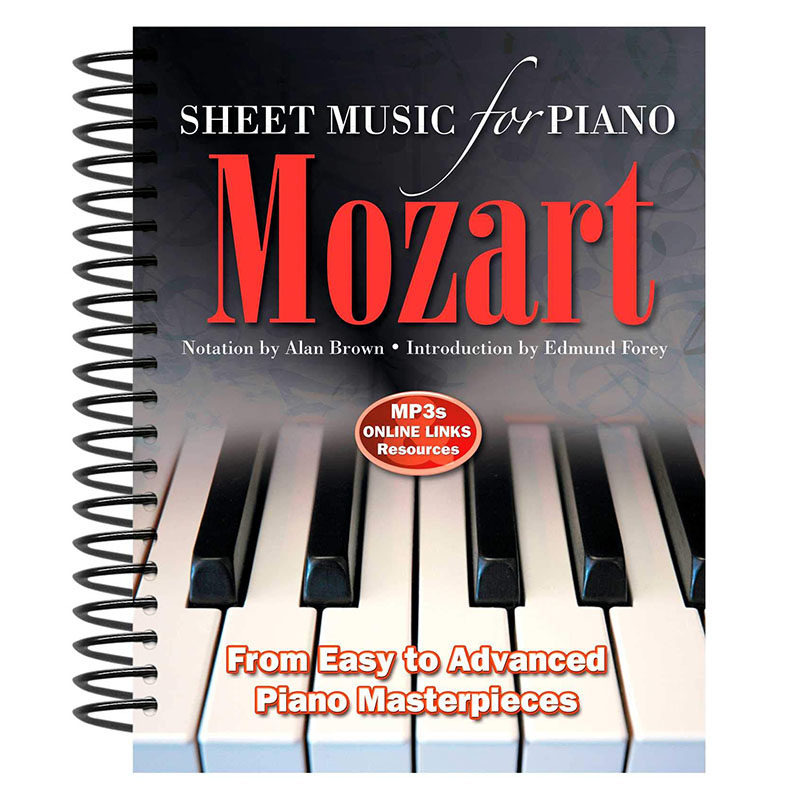 【现货】 Wolfgang Amadeus Mozart: Sheet Music for Piano沃尔夫冈·阿马德乌斯·莫扎特:英文原版图书籍进口正版 Alan Brown