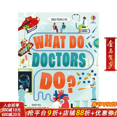 【现货】【职业启蒙】医生是做什么的？ 【Jobs People Do】What Do Doctors Do? 英文儿童插画科普绘本 进口童书