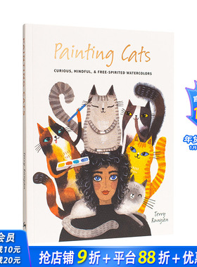【预售】描绘猫 美国插画师Terry Runyan 【Painting】Painting Cats 原版英文艺术画册画集 正版进口图书