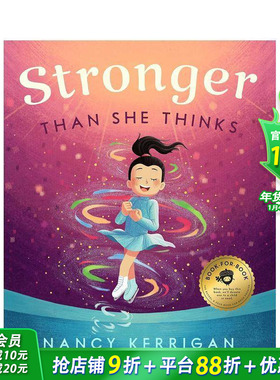 【预售】比她想象中坚强 南茜·克里根传记绘本 冬奥花滑银牌 Stronger Than She Thinks 英文儿童插画故事绘本 进口童书