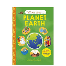 【预售】探索地球 【Tell me about】Planet Earth 英文儿童插画科普绘本 进口童书
