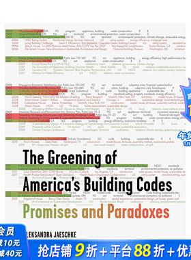【预售】美国建筑法规的绿色化： 承诺与悖论The Greening of America's Building Codes 建筑设计 英文原版正版进口书籍 善优图书