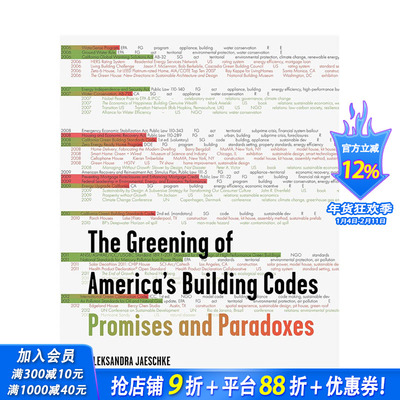 【预售】美国建筑法规的绿色化： 承诺与悖论The Greening of America's Building Codes 建筑设计 英文原版正版进口书籍 善优图书