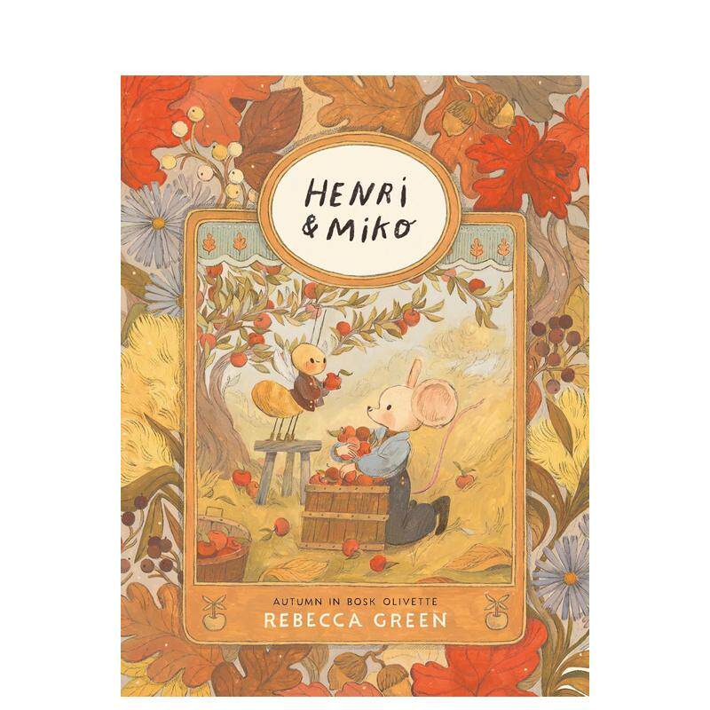 【预售】亨利与米科：秋日纪事 Henri And Miko: Autumn In 精装英文儿童插画故事绘本 进口童书 温馨治愈绘本