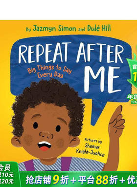【预售】跟着我念 Repeat After Me 英文儿童插画故事绘本 进口童书