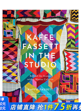 【预售】画室中的卡菲·法塞特 Kaffe Fassett in the Studio 时尚界色彩大师的幕后 英文原版纺织品设计画册