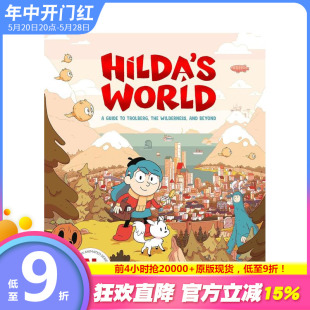 英文儿童插画艺术故事绘本 World 预售 原版 Guide Hilda’s 进口图书 希尔达 Trolberg 世界：Trolberg及野外游览指南