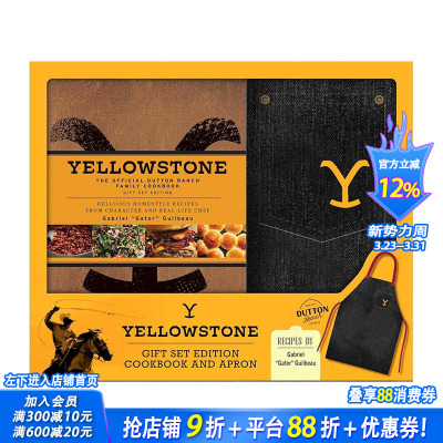 【预售】黄石公园：达顿牧场官方家庭食谱礼品套装 Yellowstone 原版英文餐饮生活美食 正版进口书籍画册 善优图书