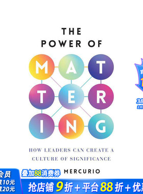 【预售】重要性的力量 The Power of Mattering 原版英文商业行销 正版进口书
