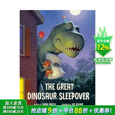【现货】恐龙大过夜 Great Dinosaur Sleepover 英文儿童插画故事绘本 进口童书