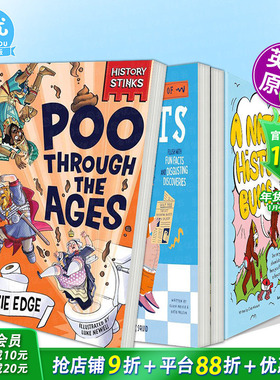 【现货多册选拍】臭臭历史：古往今来的便便 厕所史/屁股自然史History Stinks:Poo Through the Ages英文趣味科普英语拓展阅读书