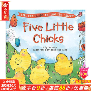 【预售】英文原版 五只小鸡 Five Little Chicks 英文儿童进口原版书籍 善优图书