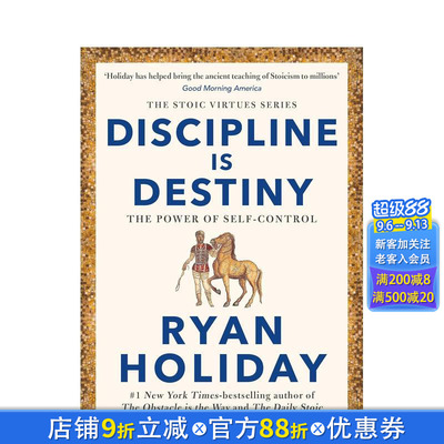 【预售】【斯多葛美德系列】自律即天命 Discipline Is Destiny 英文商业行销 正版进口书