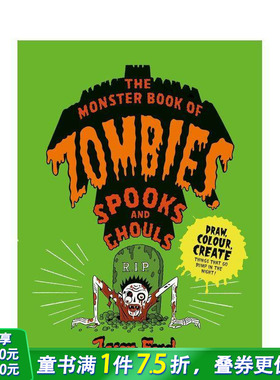 【现货】Zombies, Spooks and Ghouls 怪物书:自己画僵尸、幽灵和食尸鬼