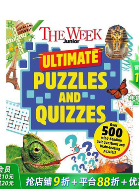 【现货】青少年周刊谜题与趣味问答 【The Week Junior】The Week Junior Ultimate Puzzles 英文儿童插画科普绘本 进口童书