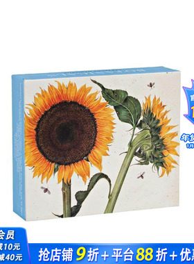 【预售】【明信片】植物速记 磁吸扣盖信笺盒套装 Botanicals QuickNotes 艺术文创周边