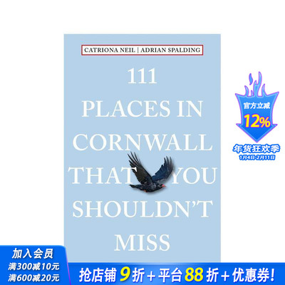 【预售】康沃尔不可错过的 111 个地方 111 Places in Cornwall That You Shouldn't Miss 原版英文旅行 正版进口书